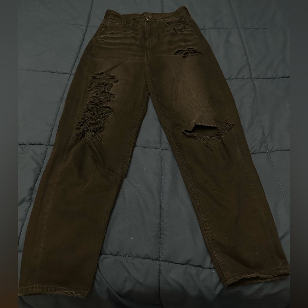 American Eagle, black ripped jeans
